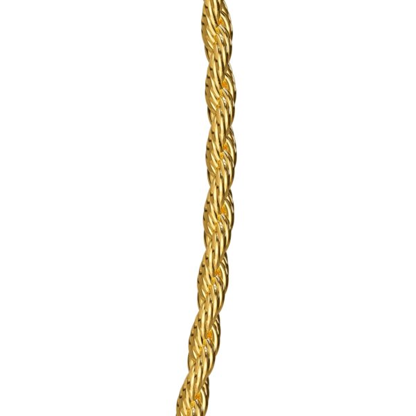 Rope Link Chain Gold Plated Necklace - Image 2