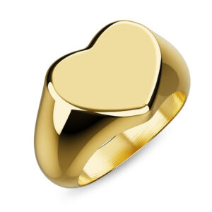 Heart's Desire Signet Gold Layered Ring