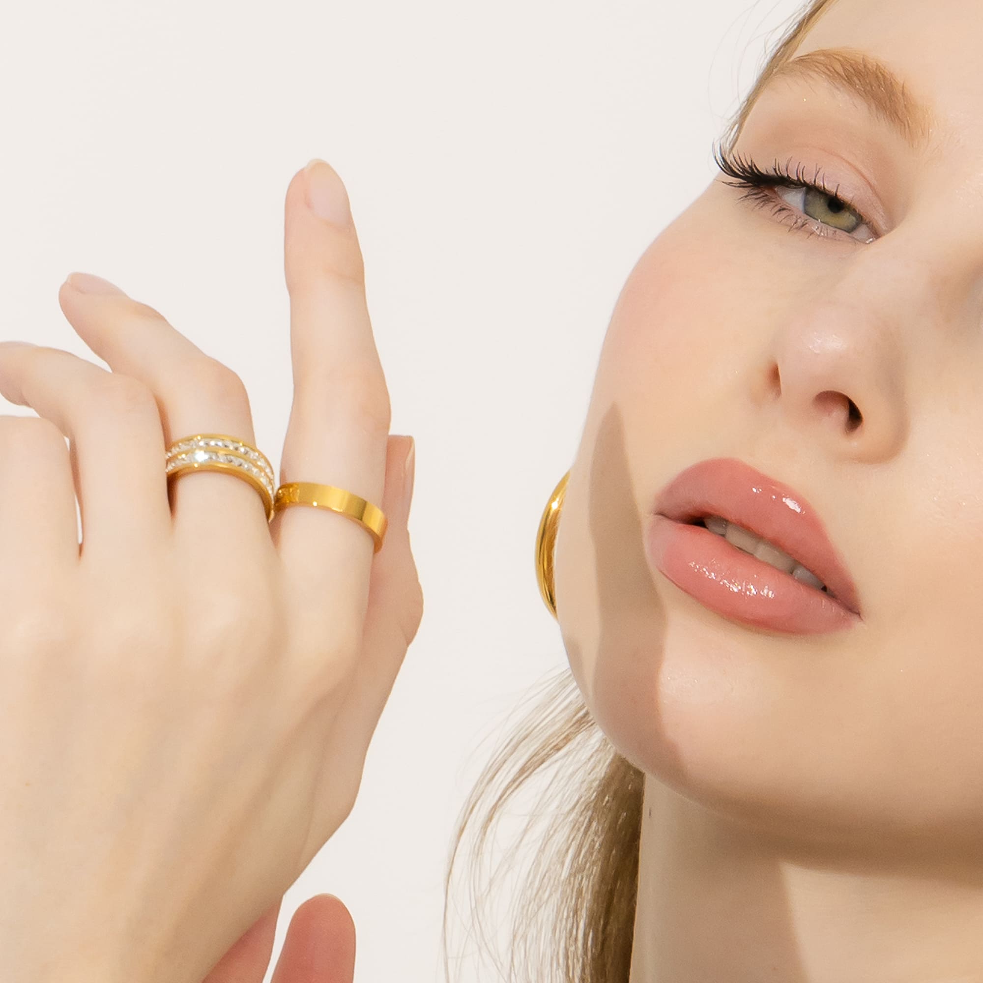 Elysian Band Gold Layered Ring - Image 5