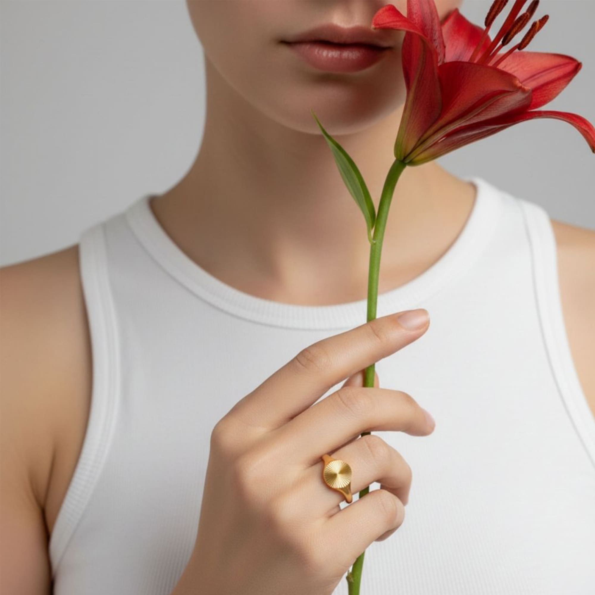 Vortex Aura Gold Plated Ring - Image 9