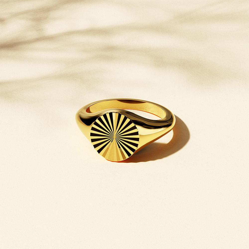 Vortex Aura Gold Plated Ring - Image 3
