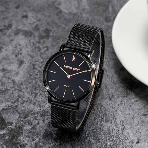 Bullion Gold Timeless Dream Watch - Black and Rose Gold - Image 5