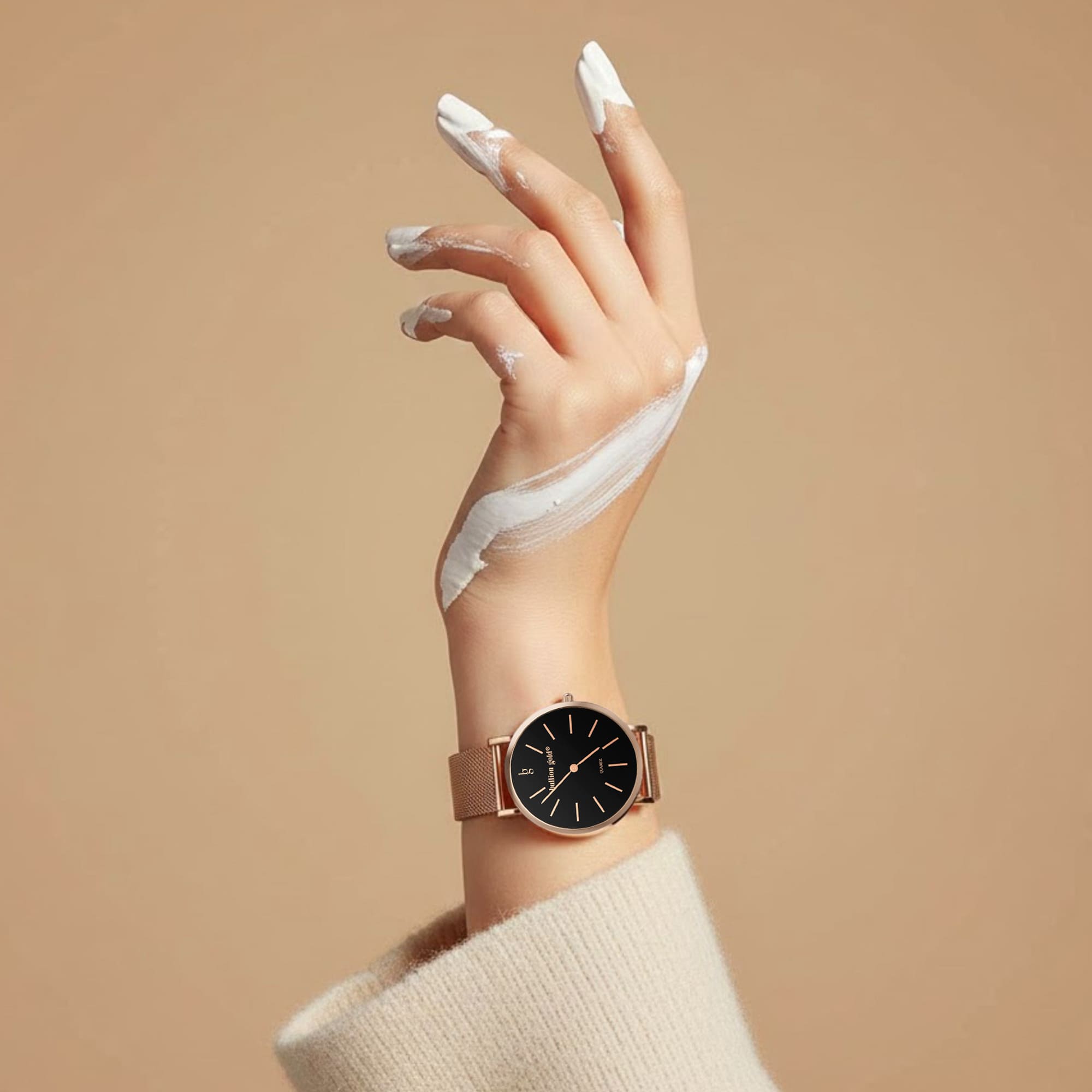 Bullion Gold Timeless Dream Watch - Rose Gold and Black - Image 9