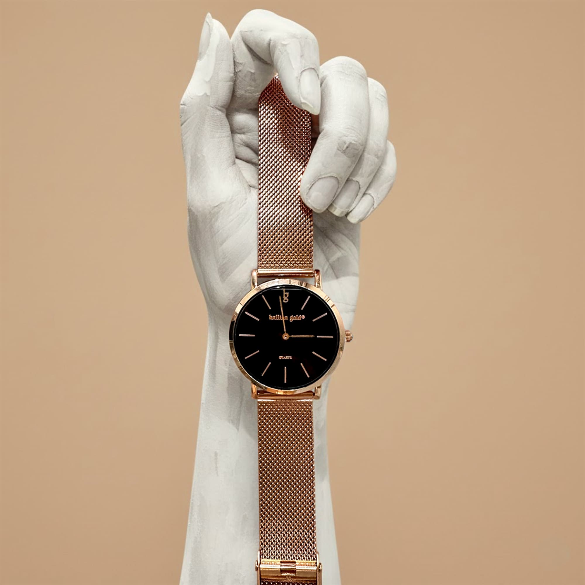 Bullion Gold Timeless Dream Watch - Rose Gold and Black - Image 10