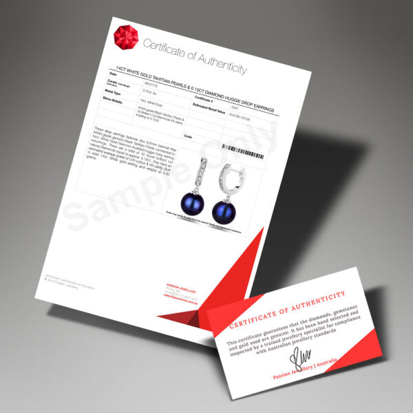 Devotion in the Abyss Diamond Stud Earrings Encased in 18k White Gold - Image 5