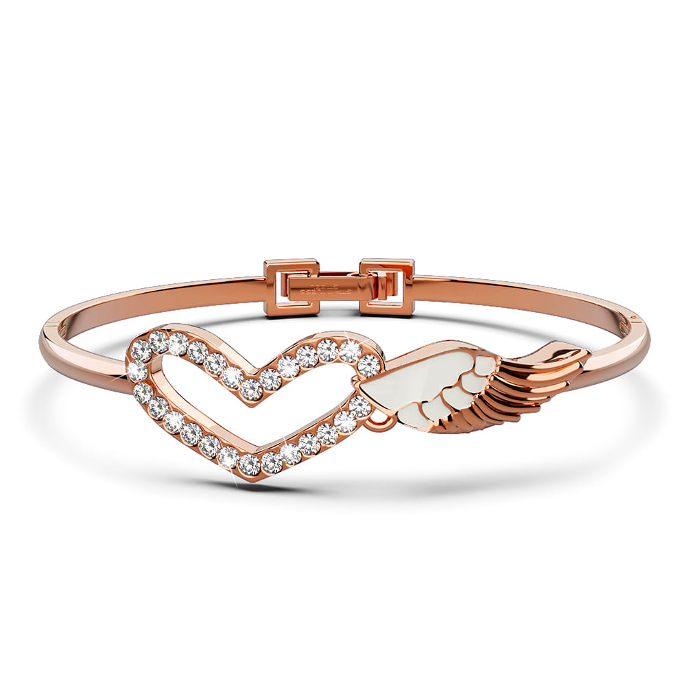 Romantic Wings Bangle Embellished with SWAROVSKI® Crystals - Image 2