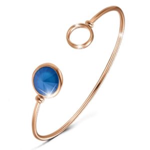 Pristine Bangle Rose Gold Embellished with SWAROVSKI® Crystals