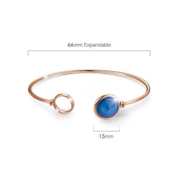 Pristine Bangle Rose Gold Embellished with SWAROVSKI® Crystals - Image 3