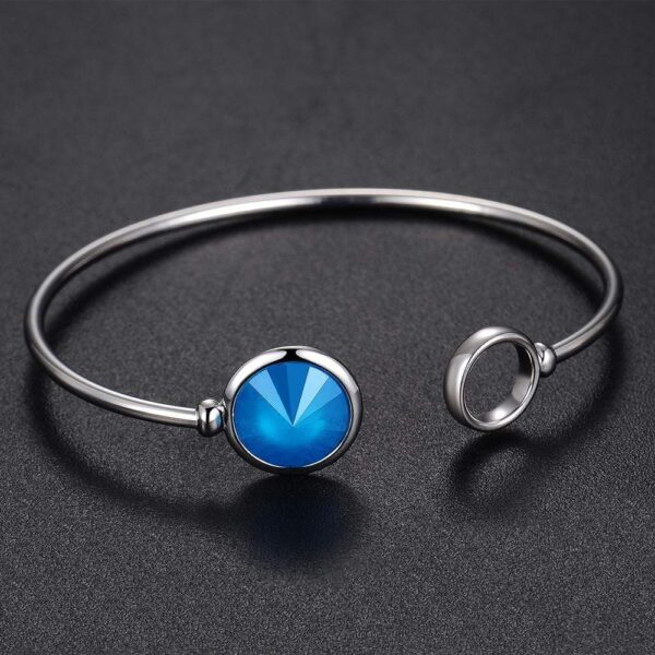 Pristine Bangle White Gold Embellished with SWAROVSKI® Crystals - Image 2