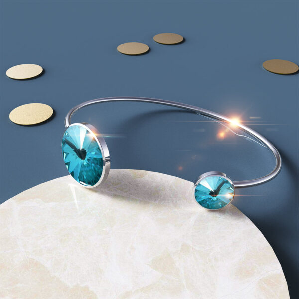 Serene Bangle Embellished with SWAROVSKI® Crystals - Image 2