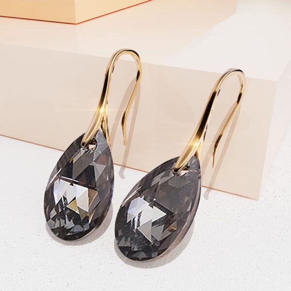 Yasmine Drop Earrrings Embellished with SWAROVSKI® Crystals - Image 2