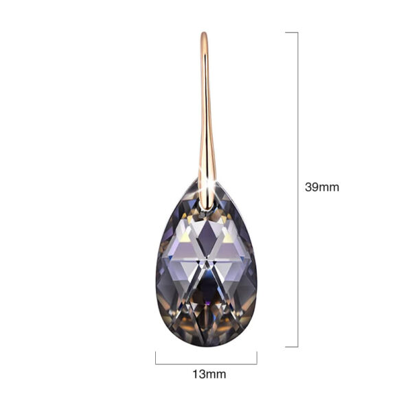 Yasmine Drop Earrrings Embellished with SWAROVSKI® Crystals - Image 4