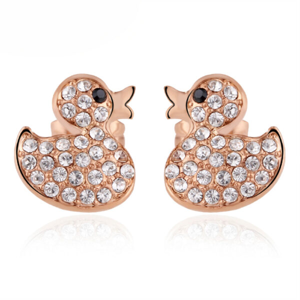 Krystal Duckling Earrings Embellished with SWAROVSKI® Crystals