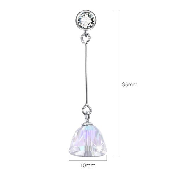 Solid 925 Sterling Silver AB Crystals Drop Earrings Embellished With SWAROVSKI¬¨ˆšÃœ Crystals - Image 5