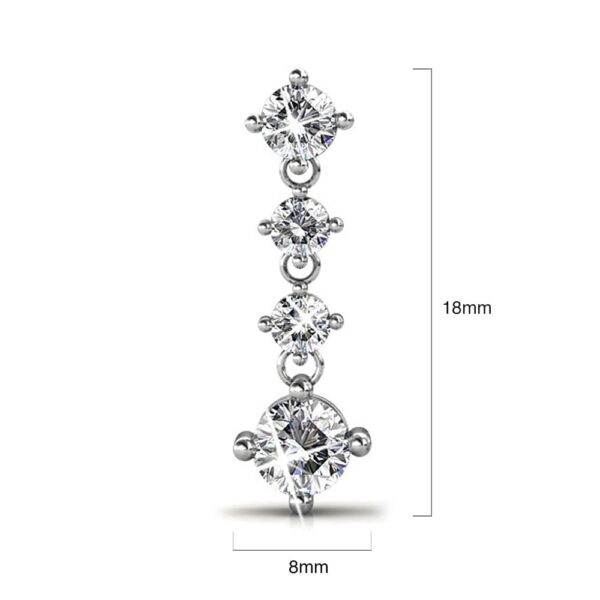 Princess Of Monaco Drop Earrings Embellished with SWAROVSKI® Crystals - Image 5