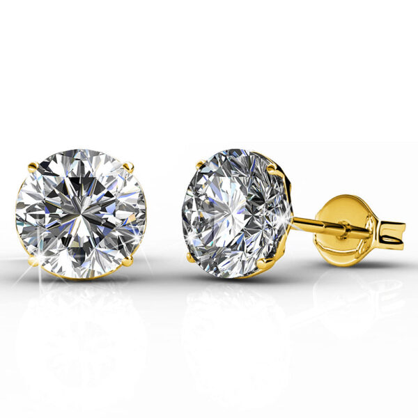 Star Electra Stud Earrings 6mm Embellished with SWAROVSKI® Crystals - Image 2