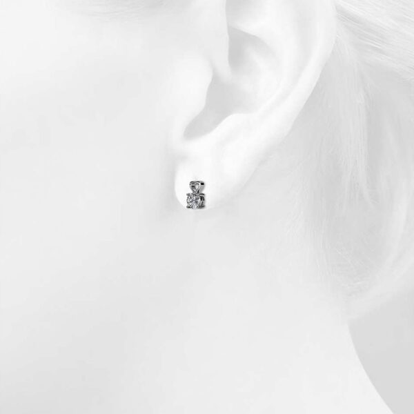 Lofty Heart Drop Earrings Embellished with SWAROVSKI® Crystals - Image 5