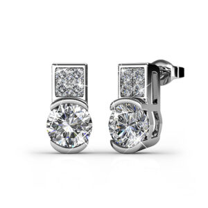 Intricate Glam Drop Earrings Embellished with SWAROVSKI® Crystals