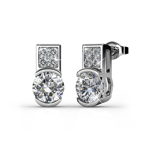 Intricate Glam Drop Earrings Embellished with SWAROVSKI® Crystals