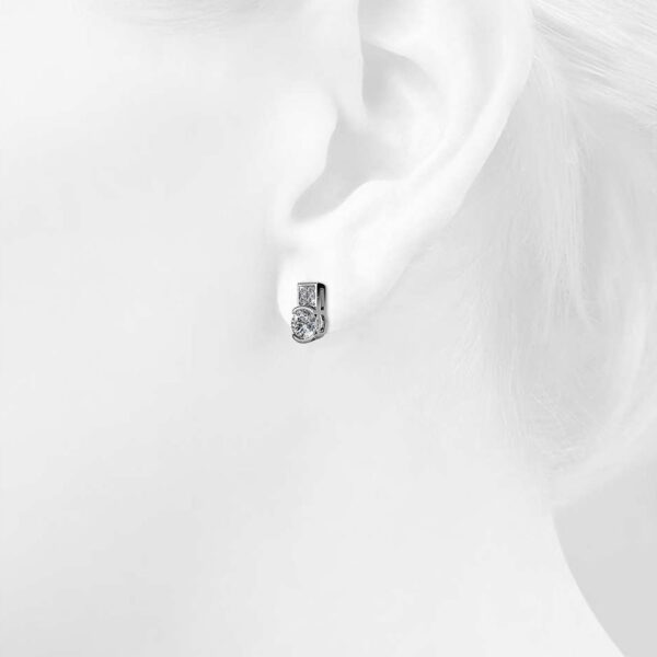 Intricate Glam Drop Earrings Embellished with SWAROVSKI® Crystals - Image 5