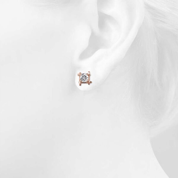 Majestic Beauty Stud Earrings Embellished with SWAROVSKI® Crystals - Image 4