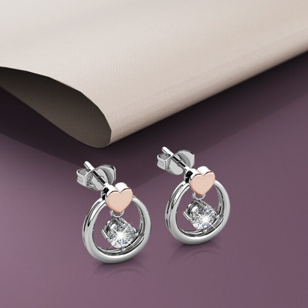 Felina Love Earrings Embellished with SWAROVSKI® Crystals - Image 5