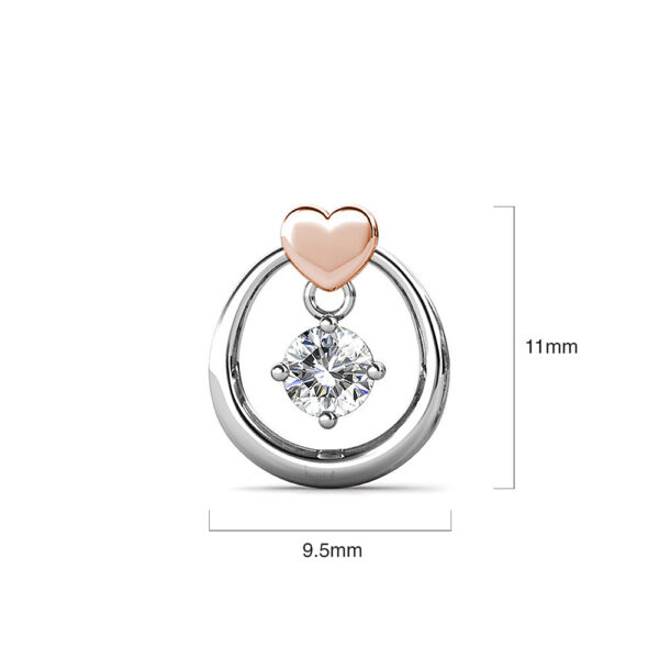 Felina Love Earrings Embellished with SWAROVSKI® Crystals - Image 7