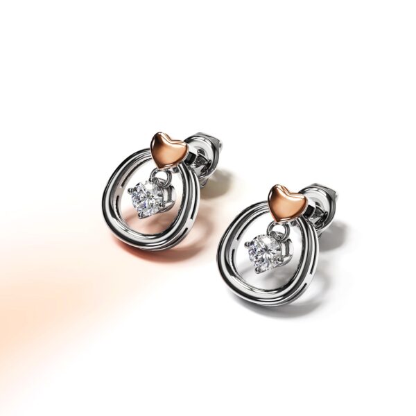 Felina Love Earrings Embellished with SWAROVSKI® Crystals - Image 4
