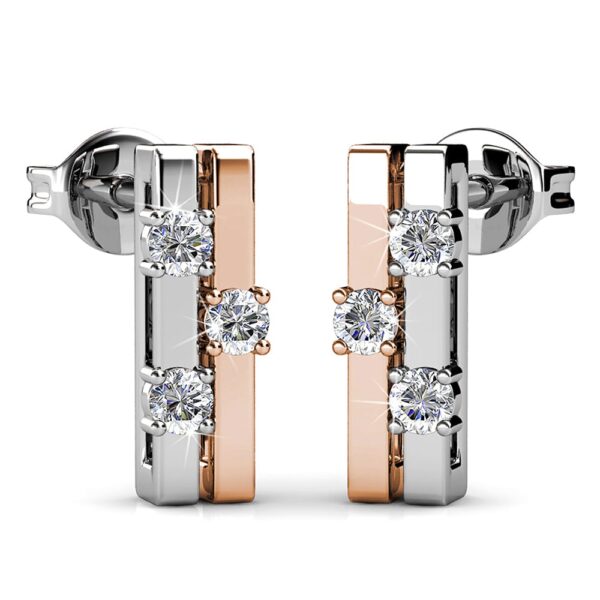 My Crystal Story Stud Earrings Embellished with SWAROVSKI® Crystals - Image 2