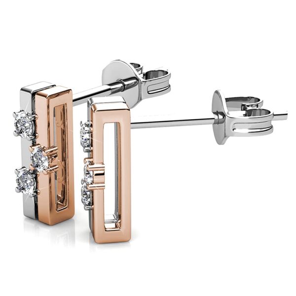 My Crystal Story Stud Earrings Embellished with SWAROVSKI® Crystals - Image 3