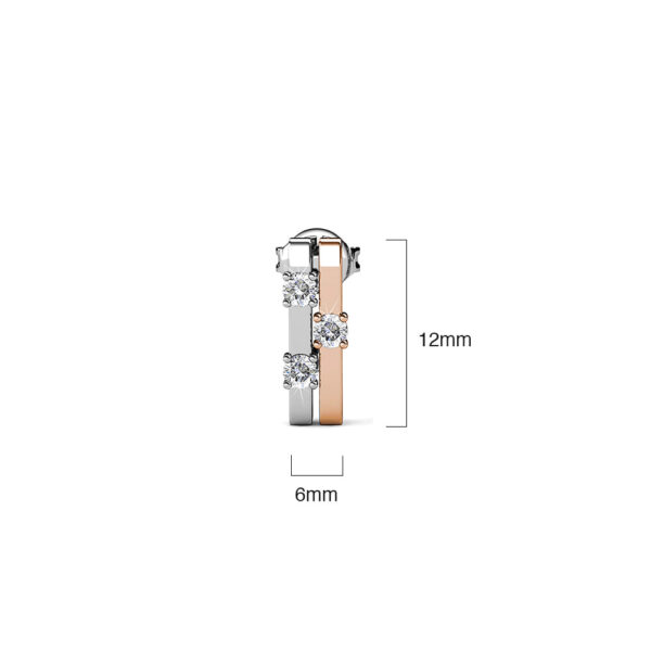 My Crystal Story Stud Earrings Embellished with SWAROVSKI® Crystals - Image 6