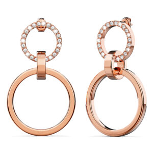 Orbit of Radiance Earrings Embellished with SWAROVSKI® Crystal in Rose Gold