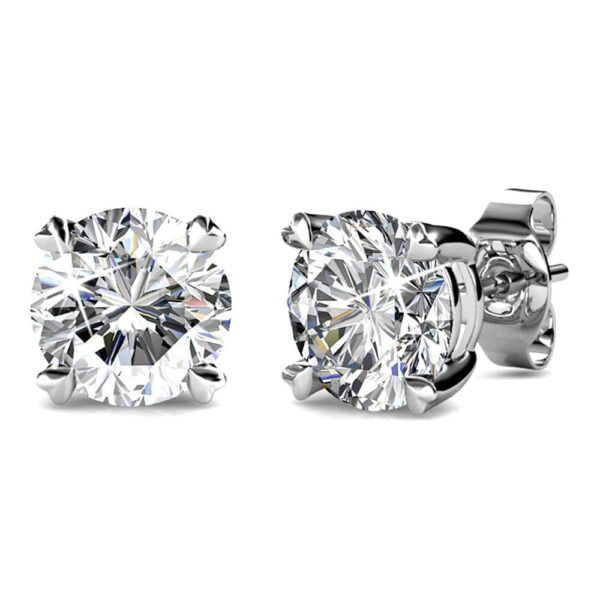 Boxed 3 Pairs Stud Earrings Set Embellished with SWAROVSKI® Crystals - Image 2