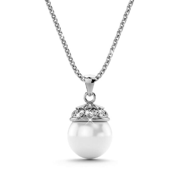 Boxed Bridal Necklace and Earrings Set Embellished with SWAROVSKI® Crystals - Image 2