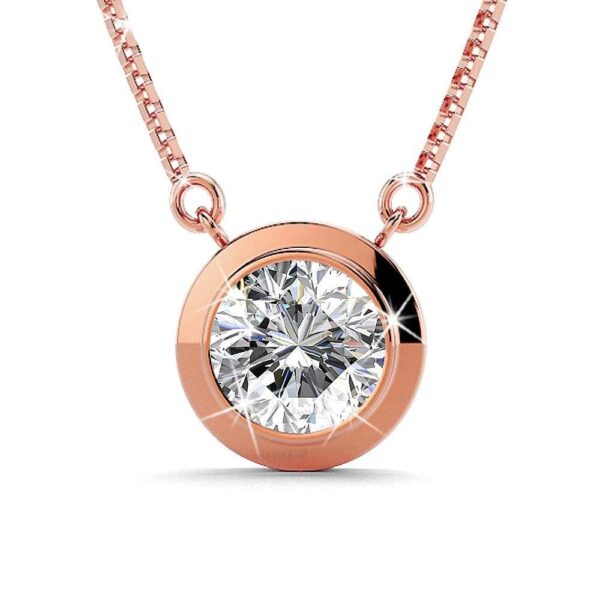Boxed Rose Mount Rose Gold Set Embellished with SWAROVSKI® Crystals - Image 4