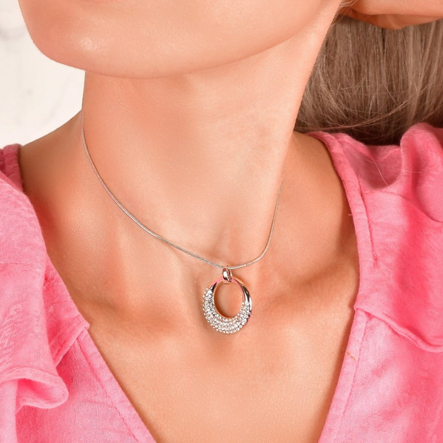 Hola Necklace Embellished with SWAROVSKI® Crystals - Image 3