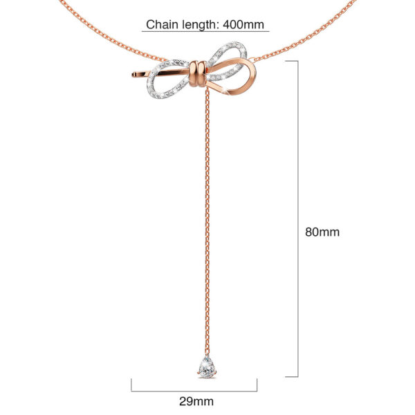 Eternal Knot Slider Bracelet Embellished with SWAROVSKI® Crystals in Dual Tone Gold - Image 4