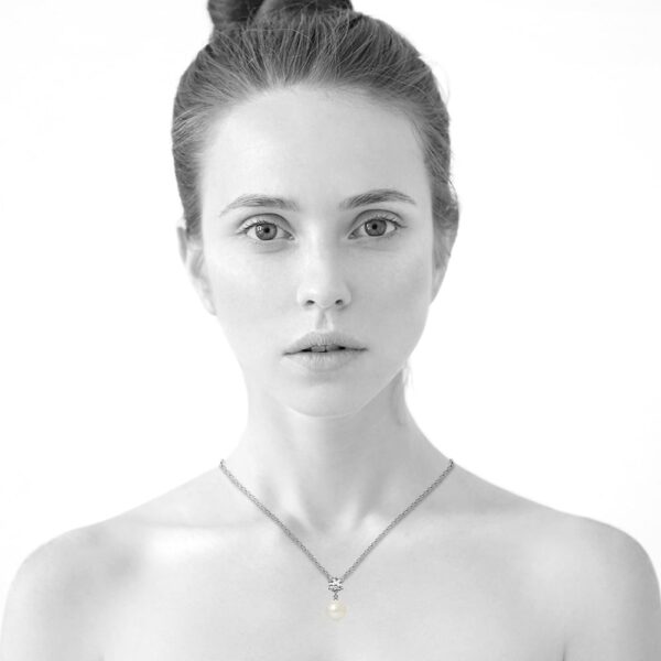 Margaux Necklace Embellished with  SWAROVSKI® Crystals Pearls and SWAROVSKI® Crystals - Image 4