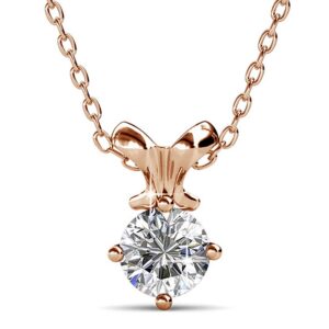 Treasure Bling Pendant Necklace in Rose Gold Embellished with Crystals from SWAROVSKI®