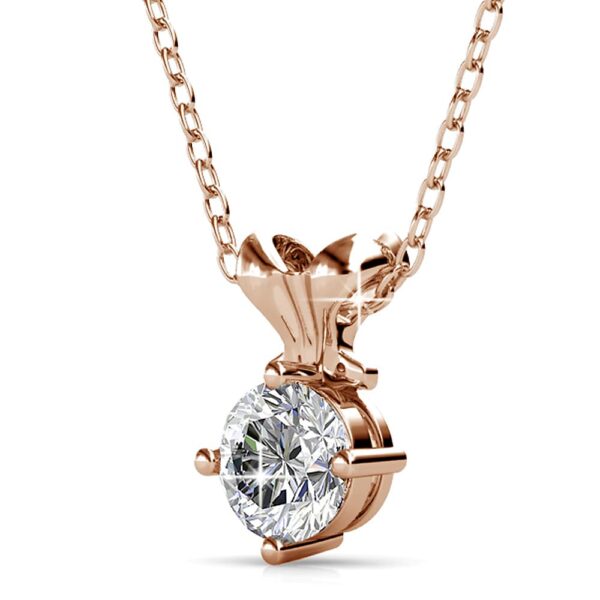 Treasure Bling Pendant Necklace in Rose Gold Embellished with Crystals from SWAROVSKI® - Image 2