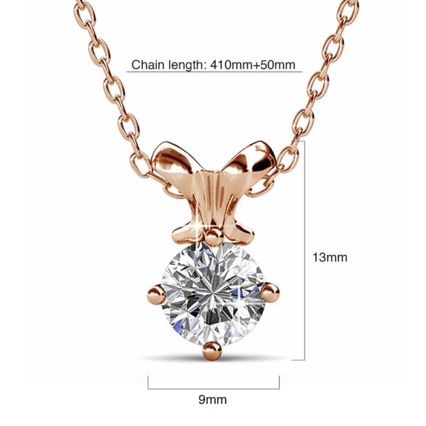 Treasure Bling Pendant Necklace in Rose Gold Embellished with Crystals from SWAROVSKI® - Image 5