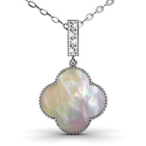 White Gold Milkyway Necklace Embellished with SWAROVSKI® Crystals