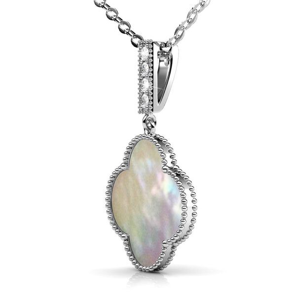 White Gold Milkyway Necklace Embellished with SWAROVSKI® Crystals - Image 2