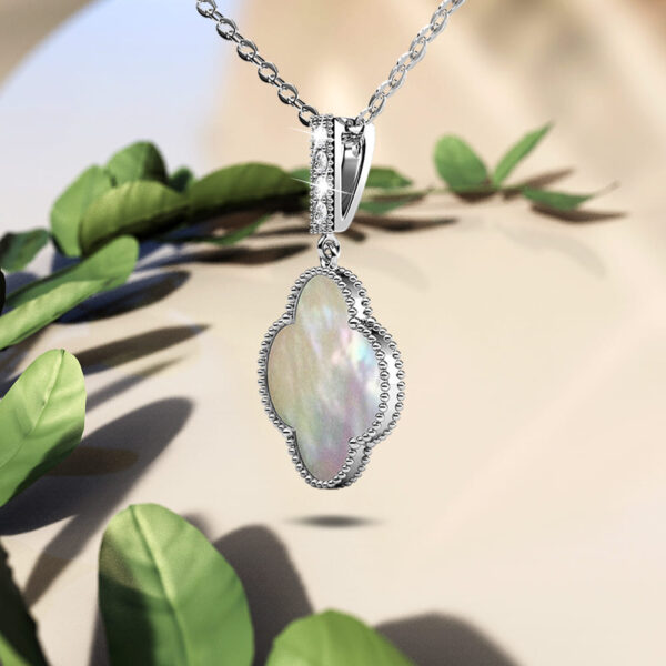 White Gold Milkyway Necklace Embellished with SWAROVSKI® Crystals - Image 3