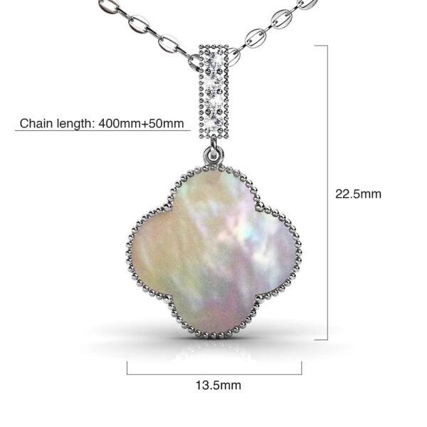 White Gold Milkyway Necklace Embellished with SWAROVSKI® Crystals - Image 5