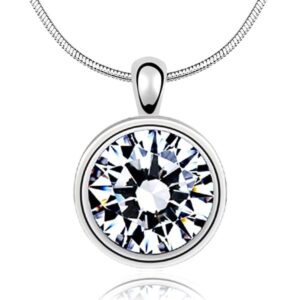 Solo Bezel Krystal Necklace Embellished with SWAROVSKI® Crystals