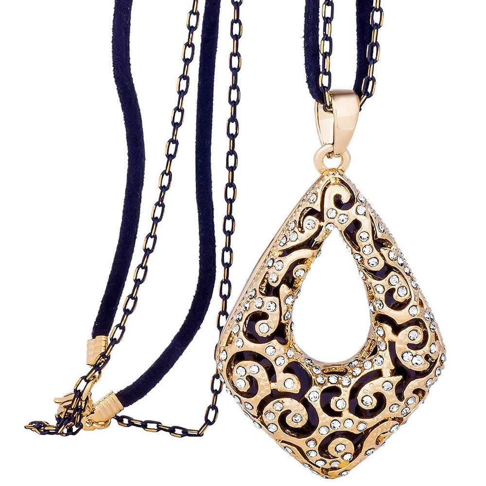 Maximara Long Necklace Embellished with SWAROVSKI® Crystals