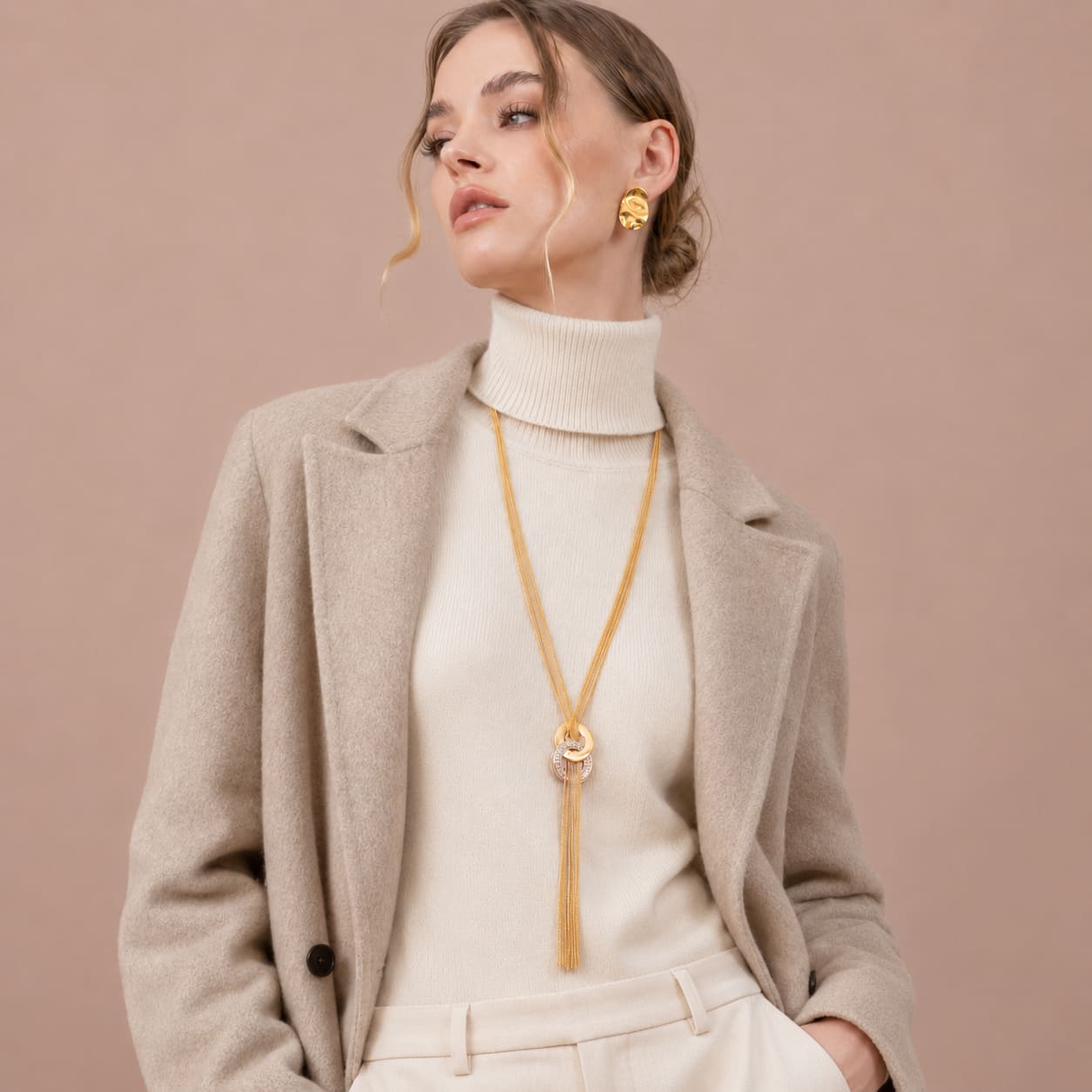 Horizons Long Necklace Embellished with SWAROVSKI® Crystals - Image 5