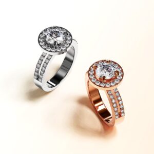 Bloom Halo Ring Embellished with SWAROVSKI® Crystals