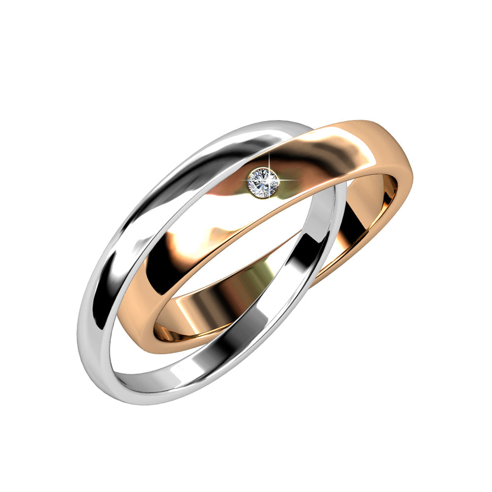 Circle Bond Dual Tone Ring